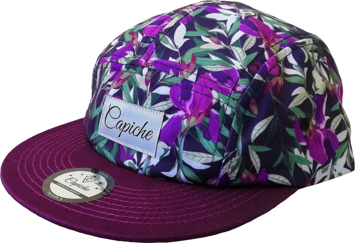 Capiche® 5-panel Cap – Purple Violet – Pet Heren 