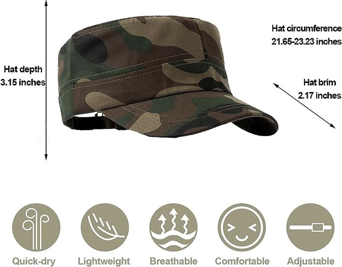 Junglestories - leger pet - Denim - Groen Camouflage