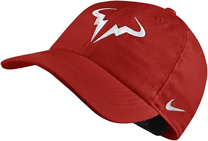Nike - baseball pet - court aeroBill rafa h86 habanero - rood - wit