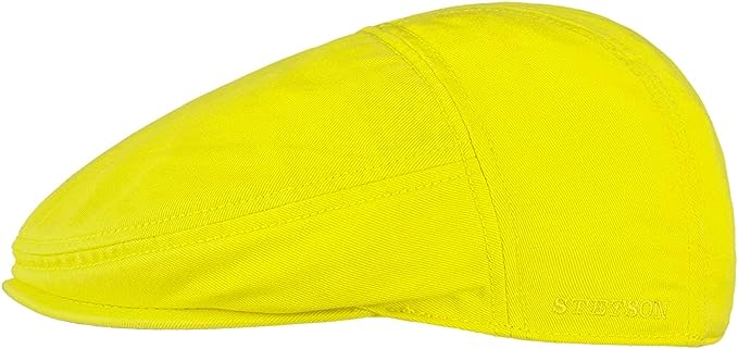 Stetson - platte pet - Paradise Cotton Herenpet van katoen, platte pet met uv-bescherming 40 - geel