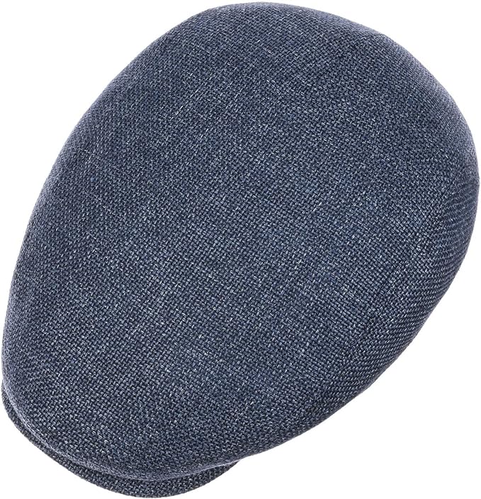 Stetson - platte pet - Taleco wol linnen - blauw
