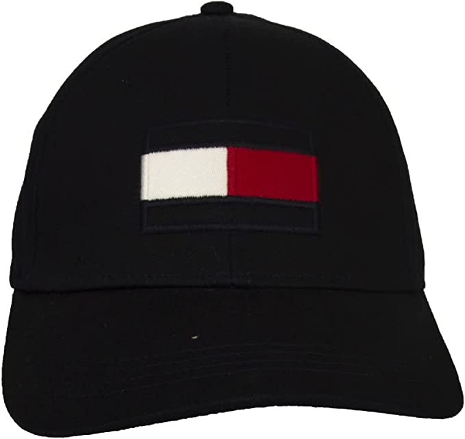 Tommy Hilfiger - baseball pet - verstelbaar met logo big flag ca - zwart 